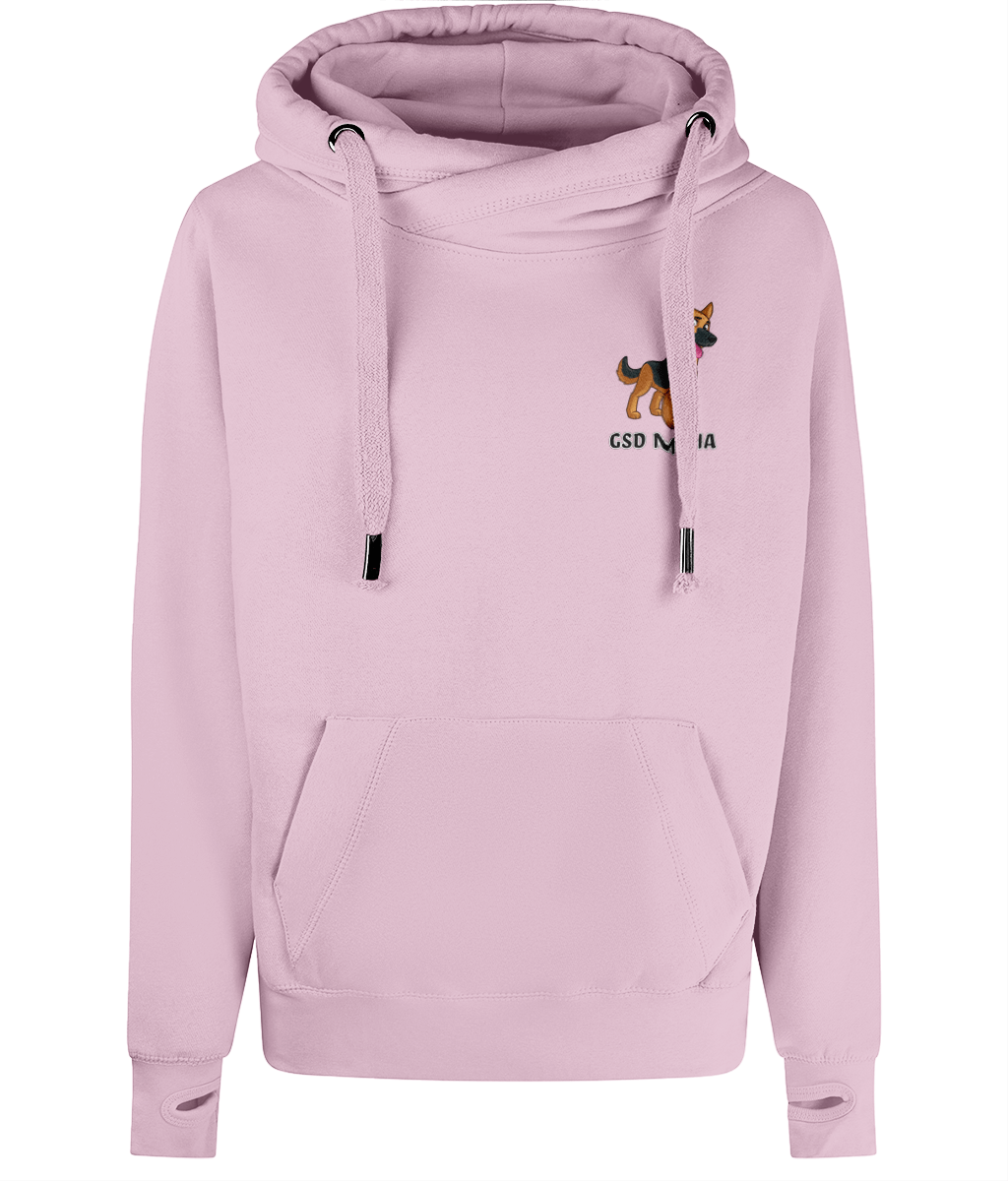 GSD Mama Cross Neck Hoodie - Pup Chic Boutique