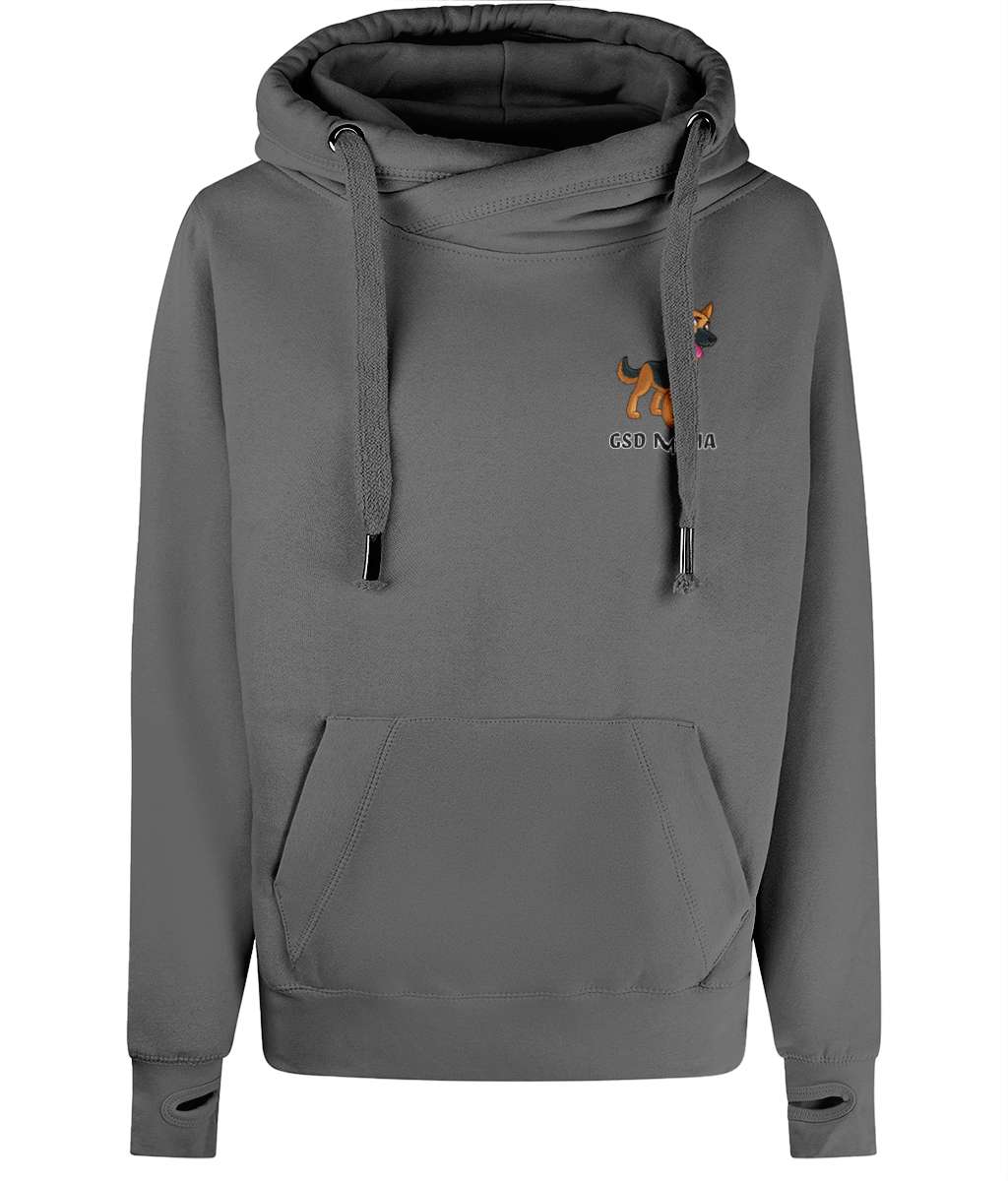 GSD Mama Cross Neck Hoodie - Pup Chic Boutique
