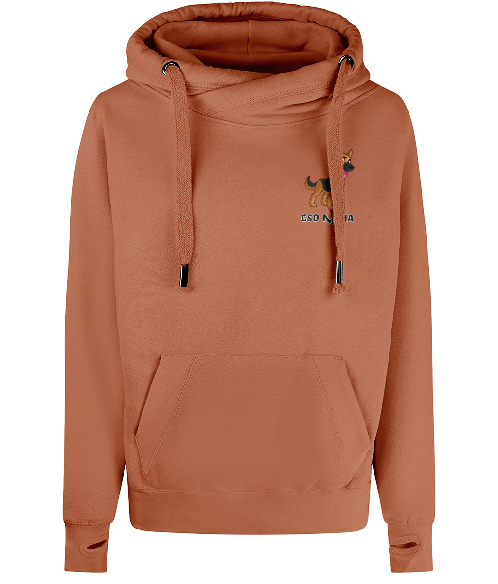 GSD Mama Cross Neck Hoodie - Pup Chic Boutique