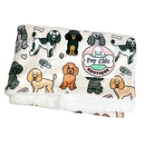 Oodles of Poodles large blanket - fleece dog blanket