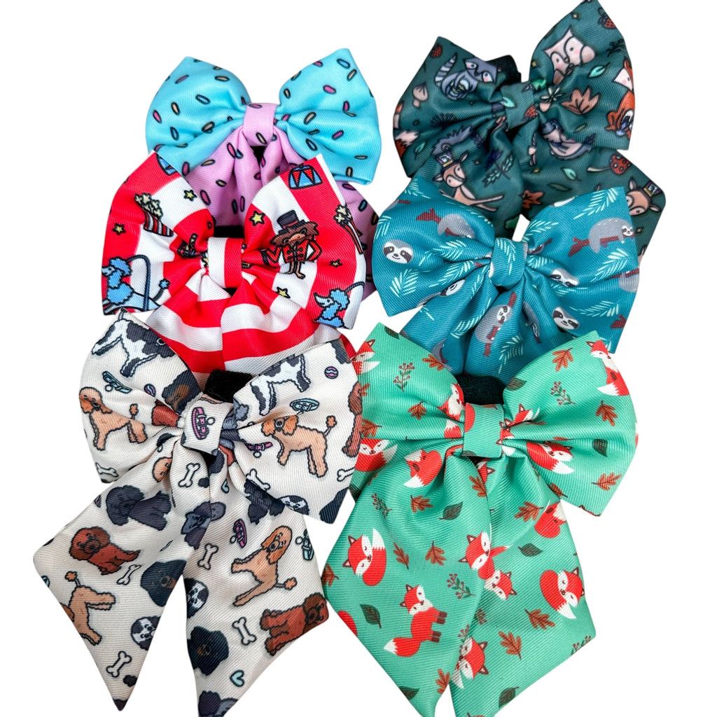 Inquisitive Fox Sailor Bow Tie for Dog - Pup Chic Boutique