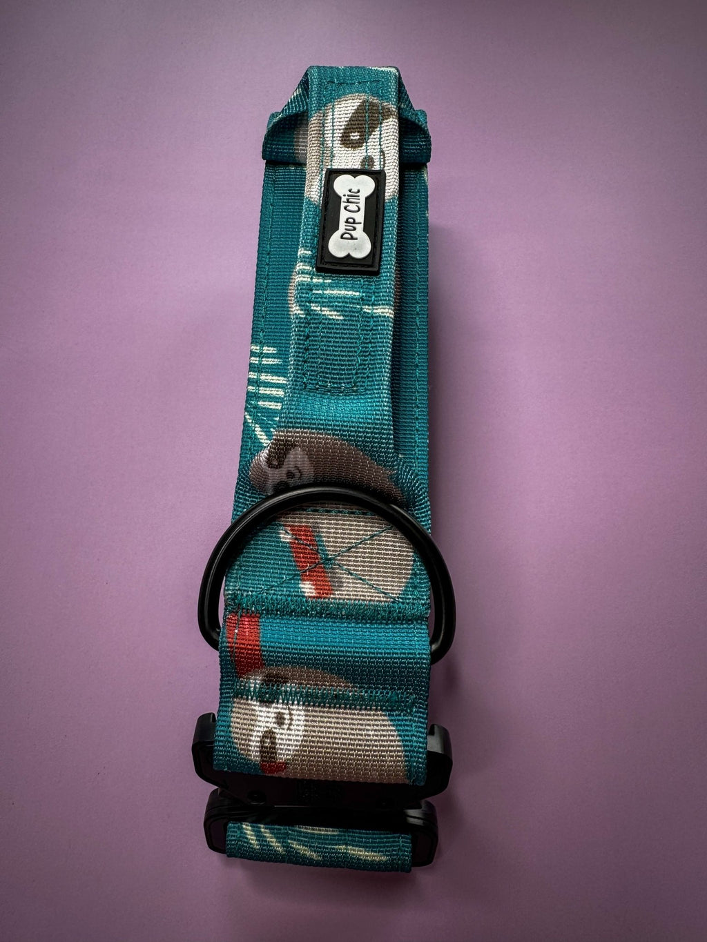 Lazy Sloth Tactical Dog Collar with Handle – Durable & Stylish for Large Dogs - Pup Chic Boutique