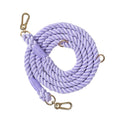 Lilac Multi-Use 7ft Rope Dog Lead – Hands Free Leash & Training Lead - Pup Chic Boutique
