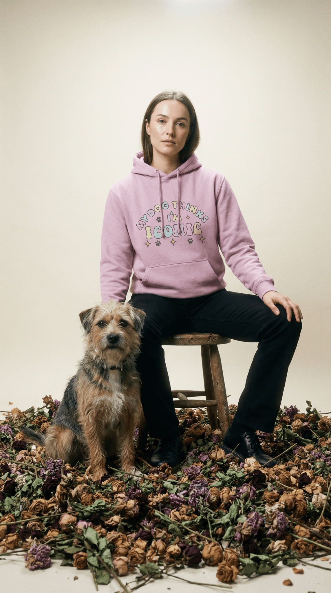 My Dog Thinks I'm Iconic Hoodie - Pup Chic Boutique