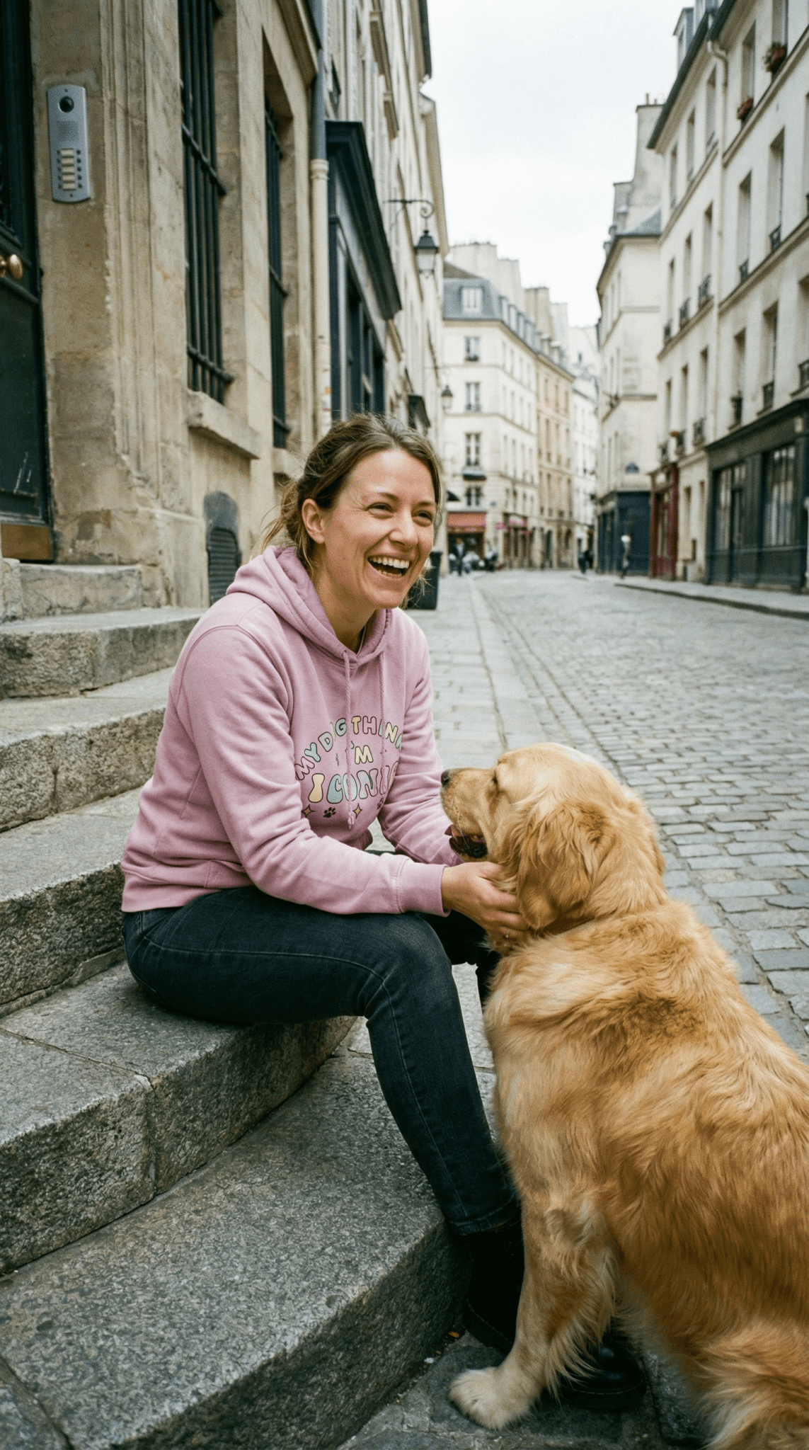 My Dog Thinks I'm Iconic Hoodie - Pup Chic Boutique