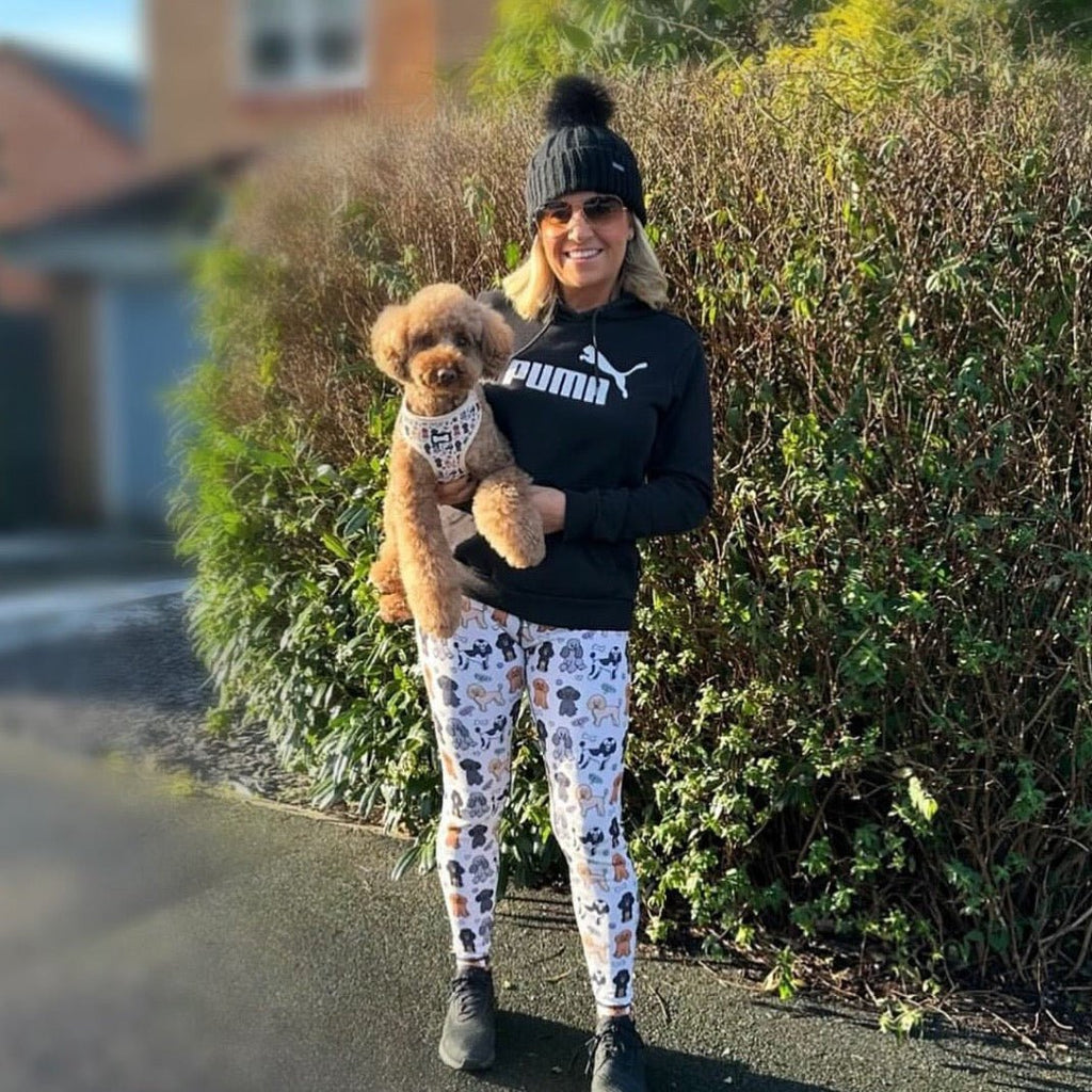 Oodles of Poodles matching leggings - poodle leggings - Pup Chic Boutique