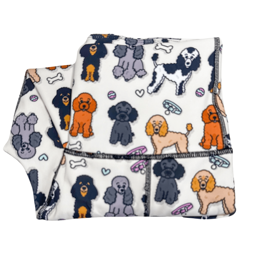 Oodles of Poodles matching leggings - poodle leggings - Pup Chic Boutique