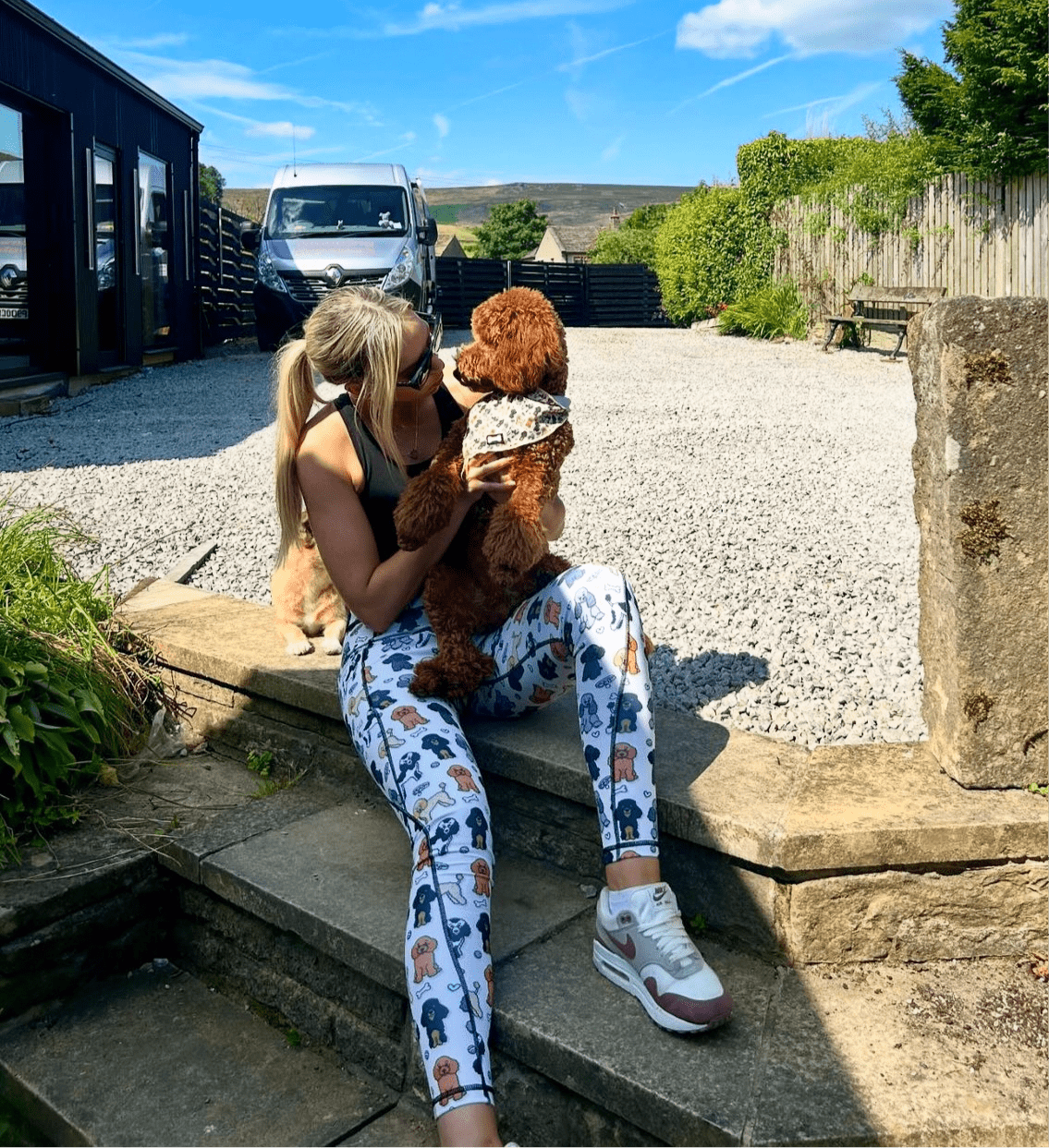 Oodles of Poodles matching leggings - poodle leggings - Pup Chic Boutique