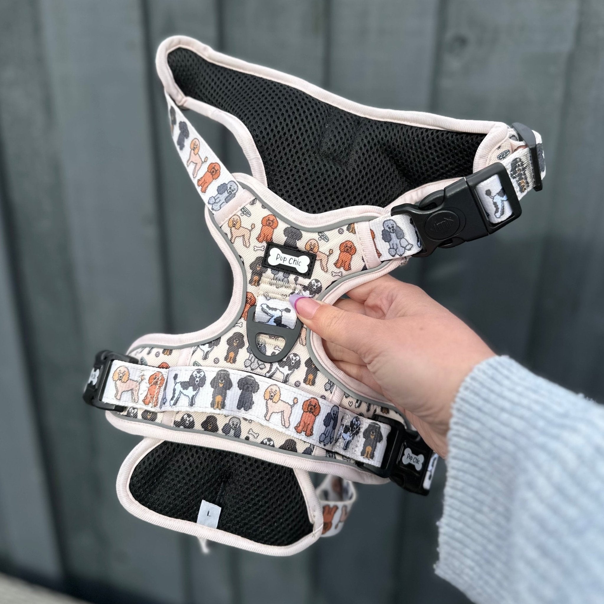 Oodles of Poodles No Pull Tactical Dog Harness – Tuff Stuff Dog Harnesses for Pullers & Poodles - Pup Chic Boutique