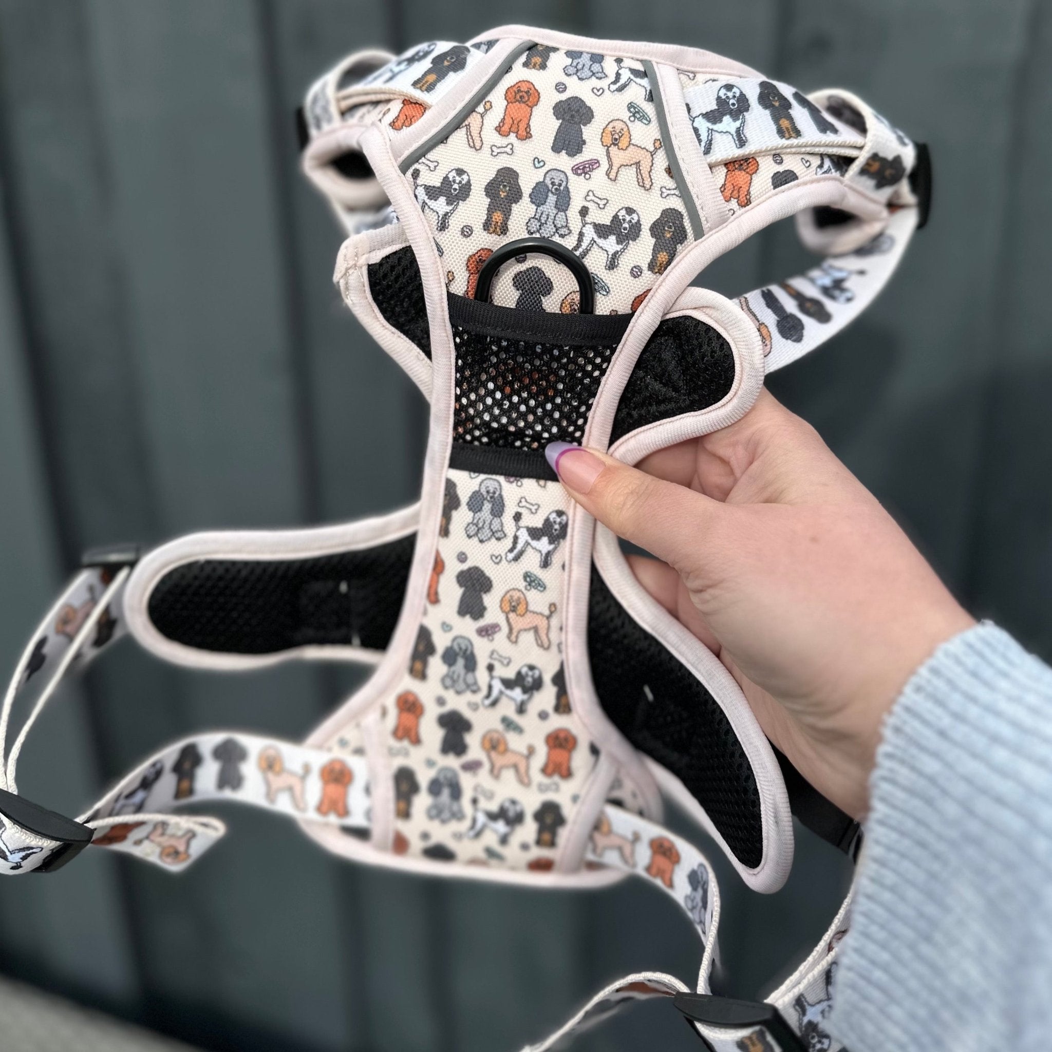 Oodles of Poodles No Pull Tactical Dog Harness – Tuff Stuff Dog Harnesses for Pullers & Poodles - Pup Chic Boutique