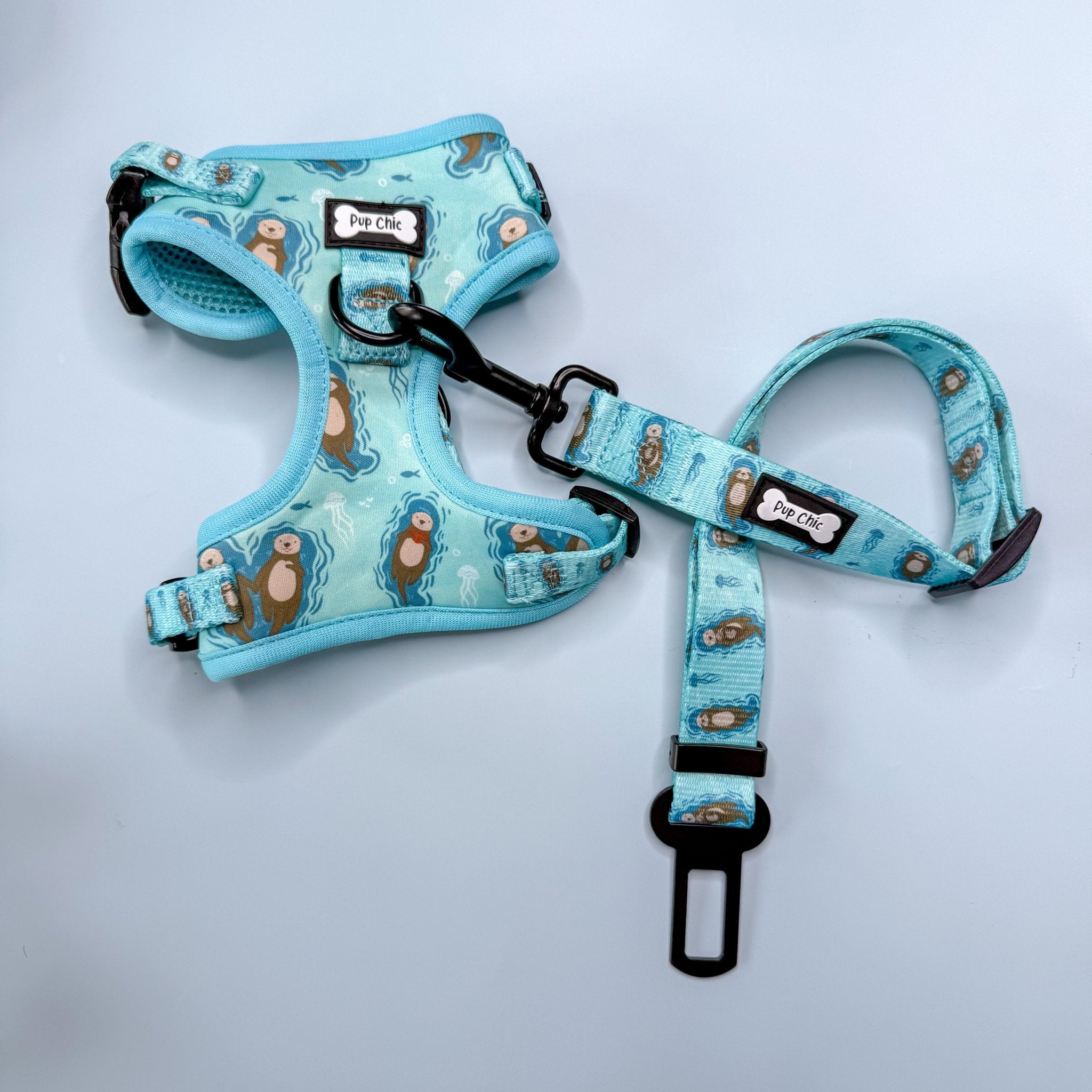 Otterly Lovely Step - In Adjustable Dog Harness - Pup Chic Boutique