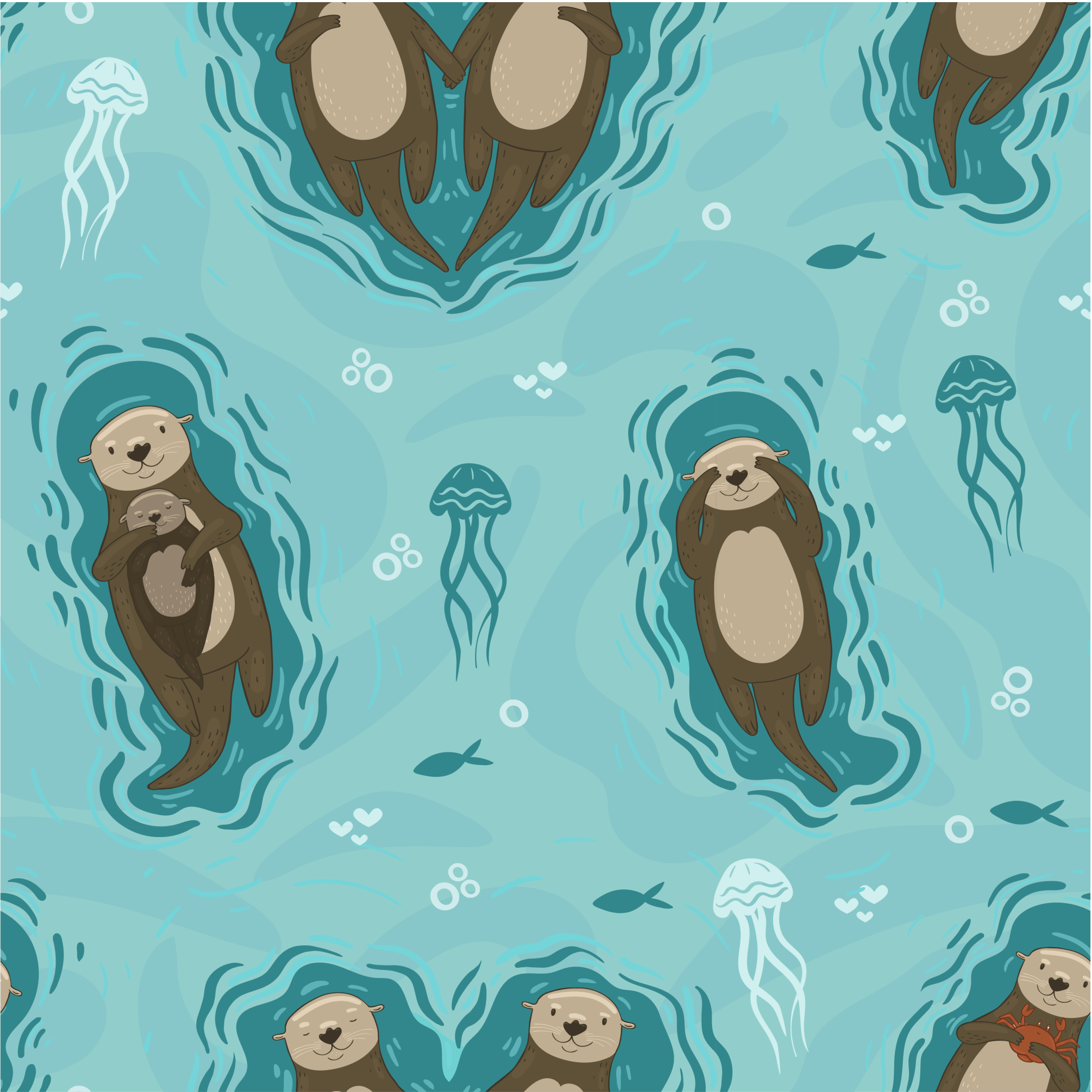 Otterly Lovely Step - In Adjustable Dog Harness - Pup Chic Boutique