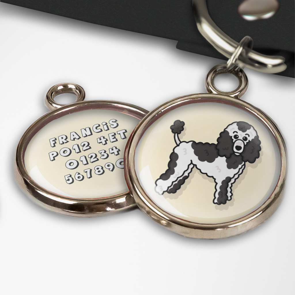 Oodles of Poodles Parti Dog Tag