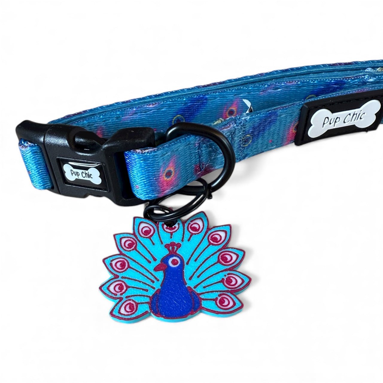 Peacock NFC Dog Tag - Smart Pet ID Tag - Pup Chic Boutique