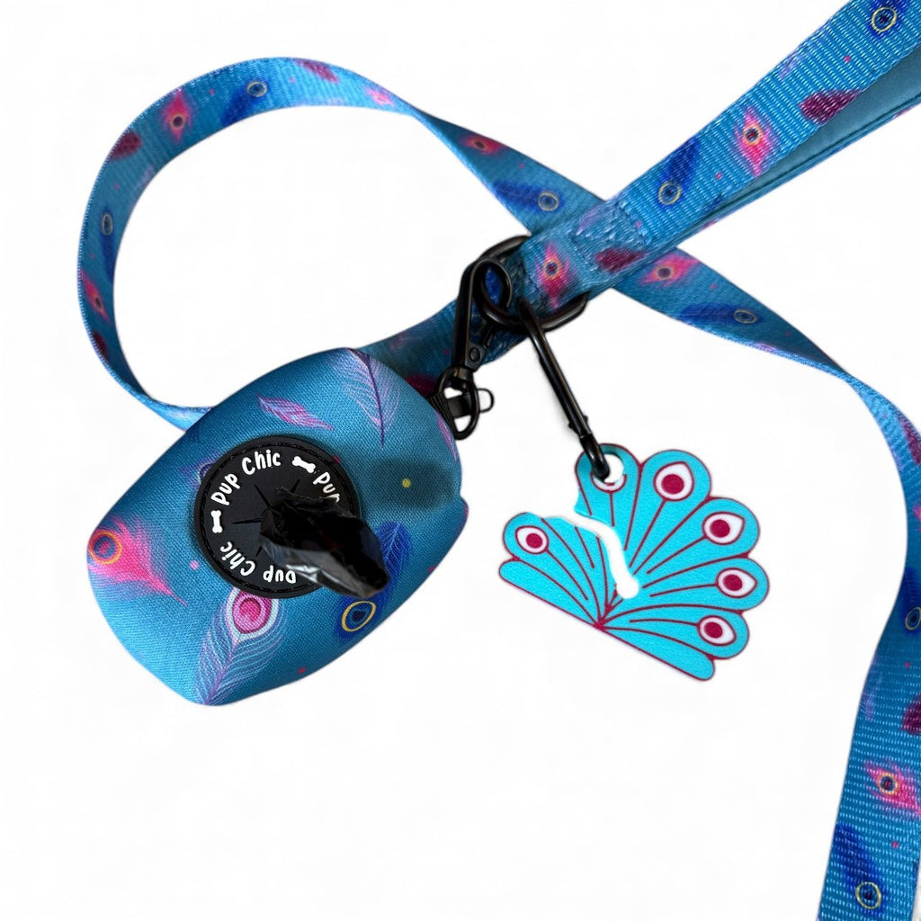 Peacock Pookey - poop bag holder for used bags - Pup Chic Boutique