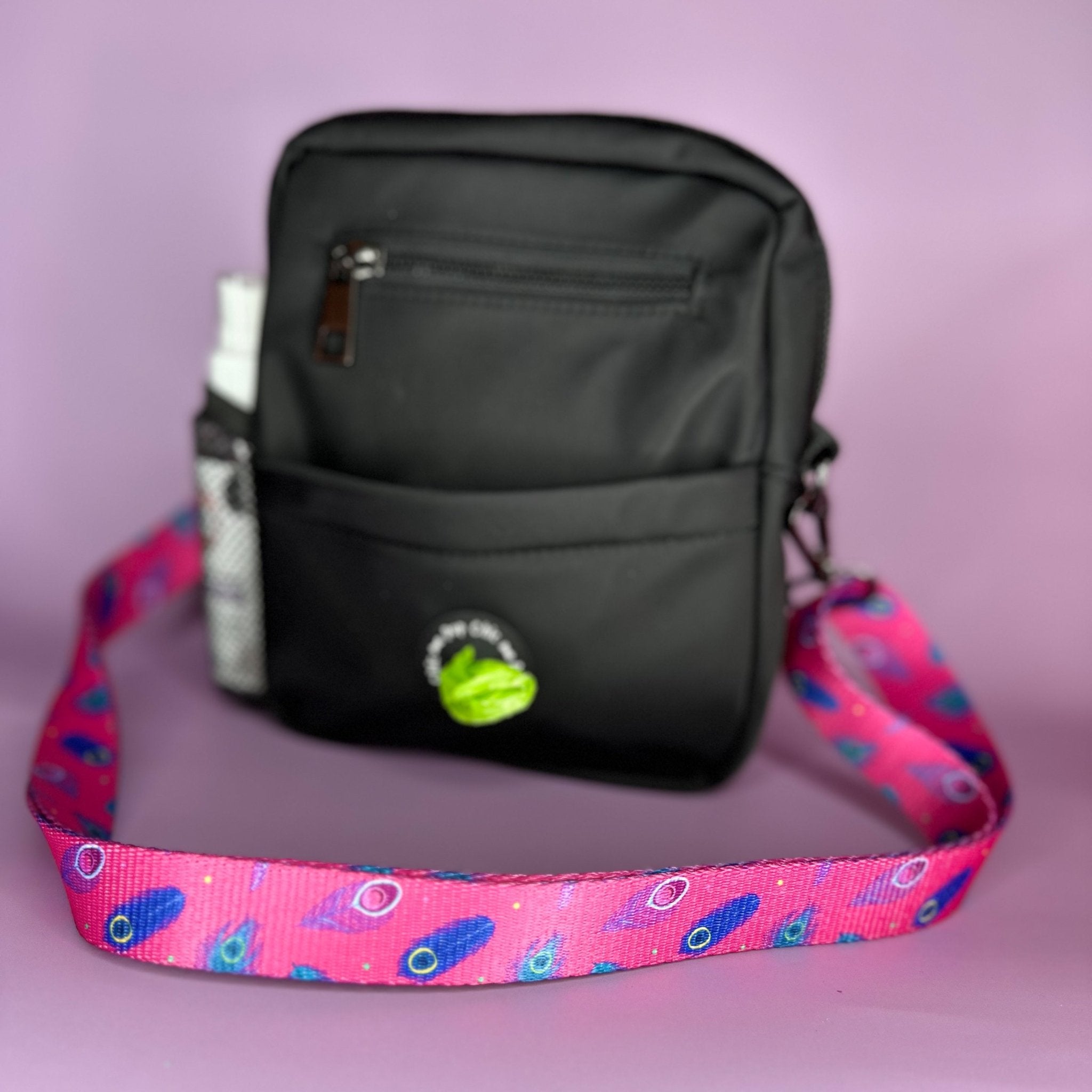Peacock Power Dog walking bag - showerproof - Pup Chic Boutique