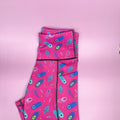 Peacock Power matching leggings - patterned grooming dog walking leggings - Pup Chic Boutique