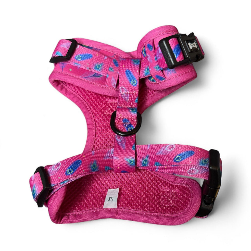 Peacock Power Step - In Adjustable Harness – Pretty, Practical & Perfect for Tiny Pups - Pup Chic Boutique
