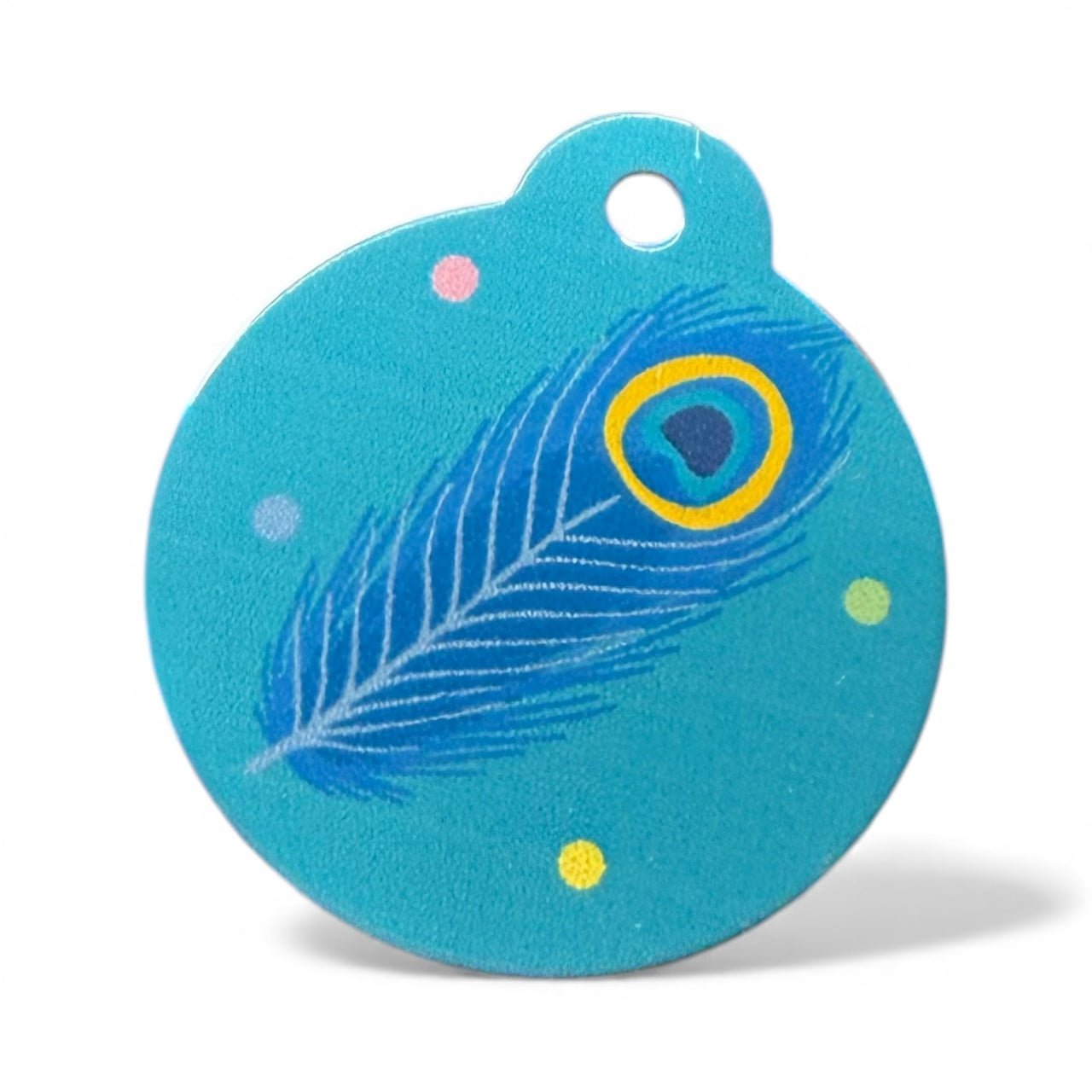 Power Peacock Dog ID Tag - Pup Chic Boutique