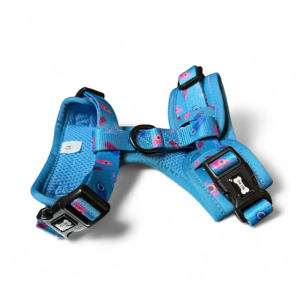 Power Peacock Step - In Adjustable Harness – Easy, Comfy & Made for Stylish Small Dogs! - Pup Chic Boutique