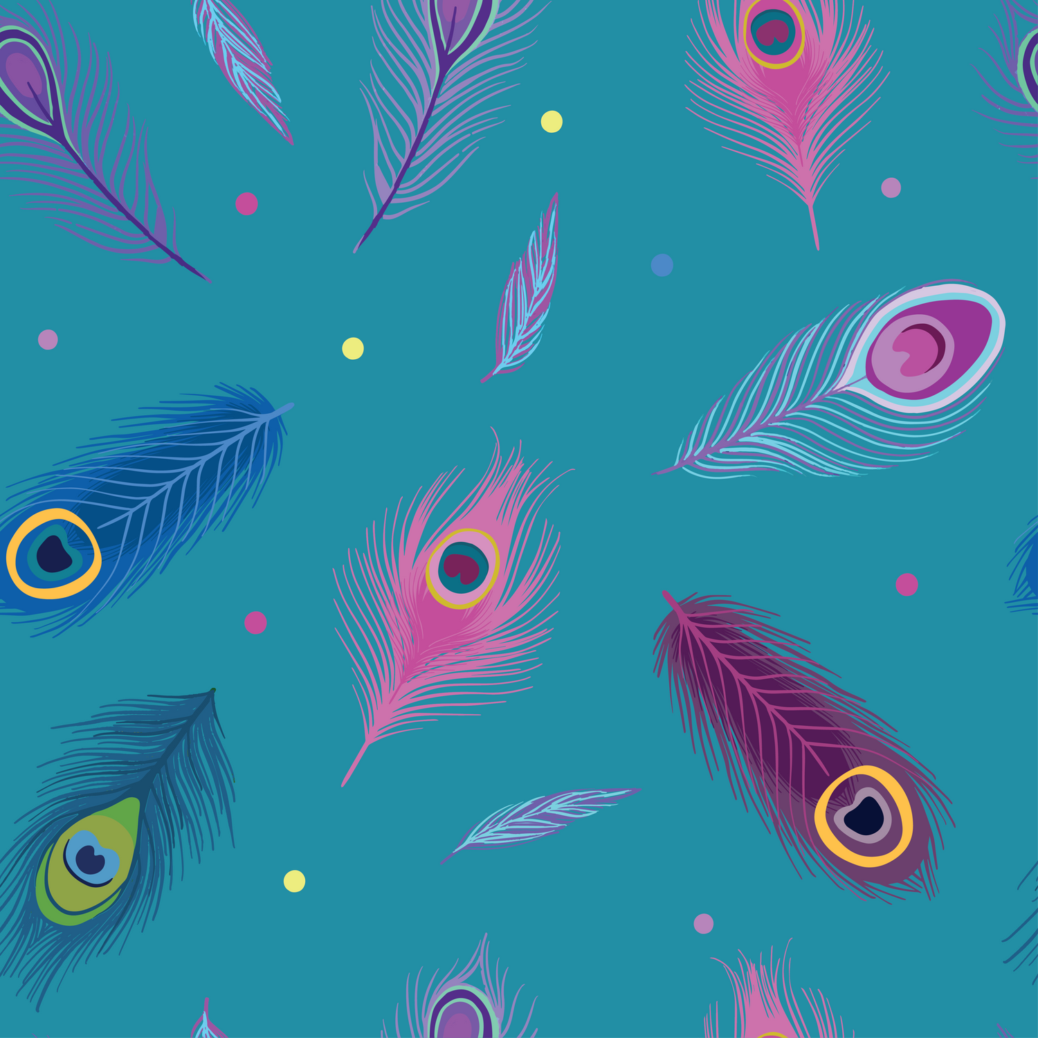Power Peacock dog harness pattern design featuring teal and navy feathers with subtle pink accents, available for pre-order at Pup Chic Boutique