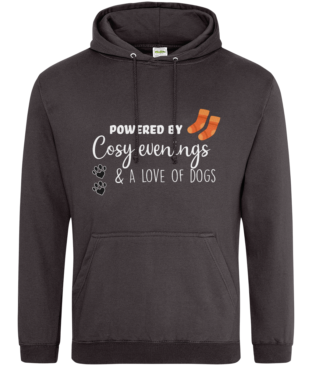 Powered by Cosy Evenings & a Love of Dogs Hoodie - Pup Chic Boutique