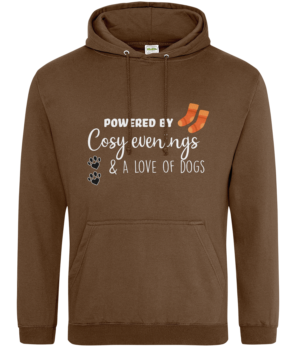Powered by Cosy Evenings & a Love of Dogs Hoodie - Pup Chic Boutique