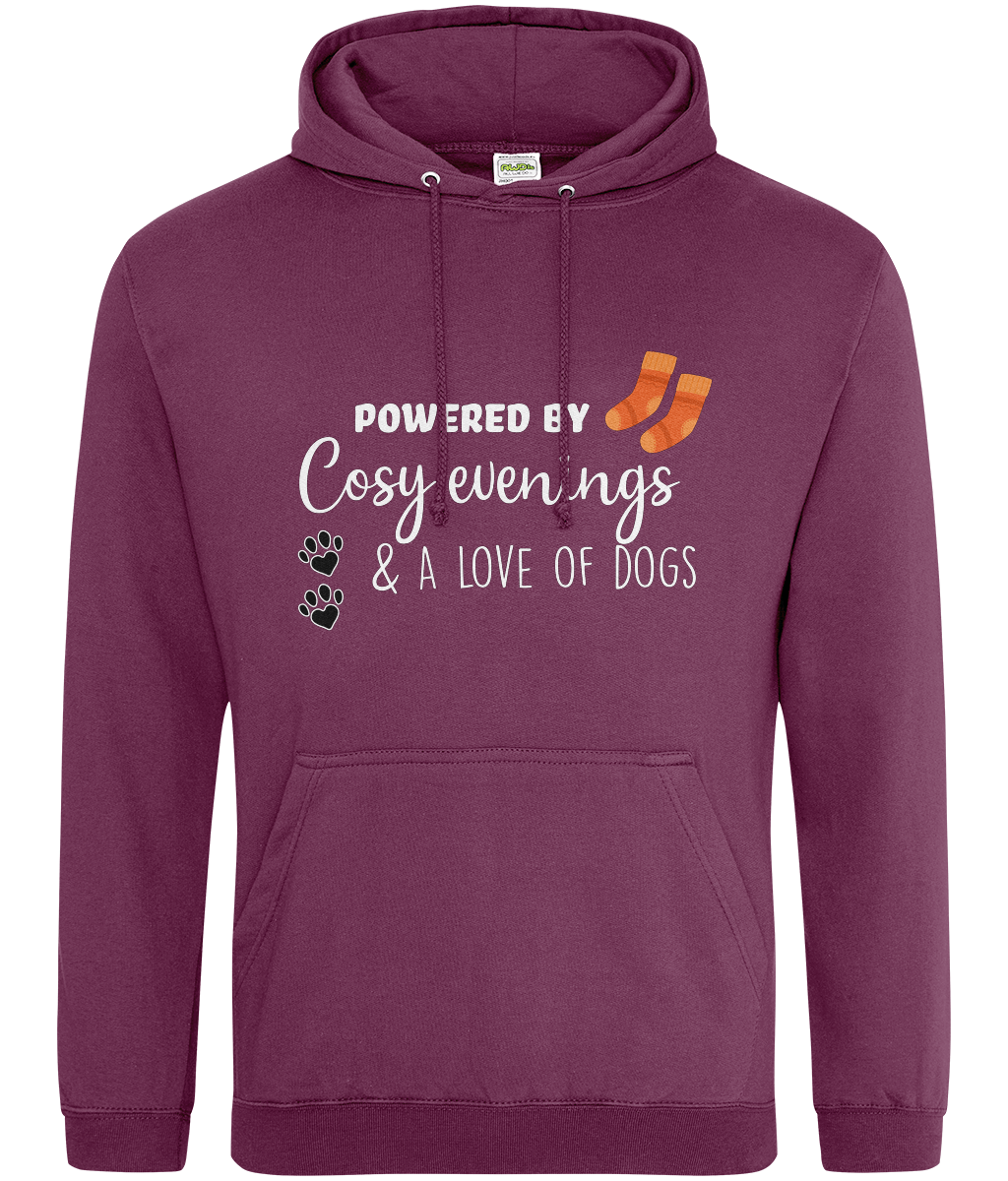 Powered by Cosy Evenings & a Love of Dogs Hoodie - Pup Chic Boutique