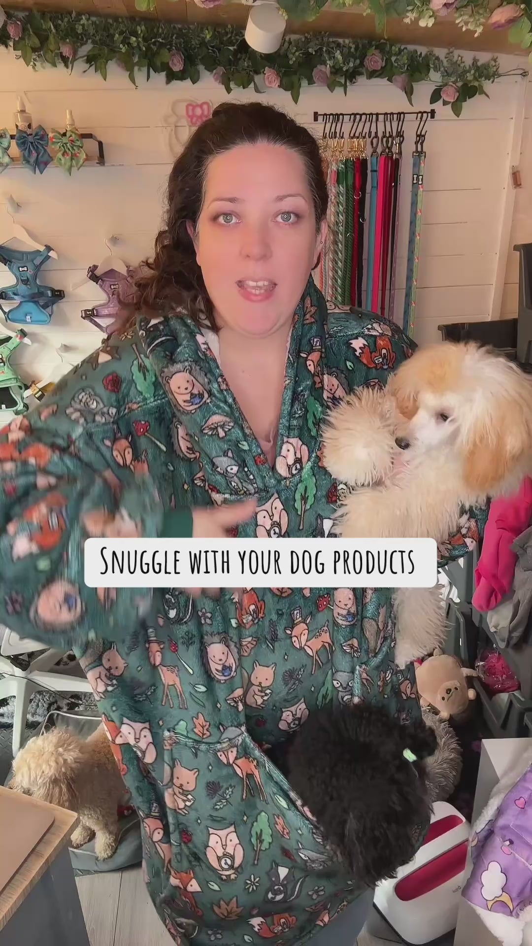 Woodland Wonderland Snuggle Pup Hoodie Wearable Blanket