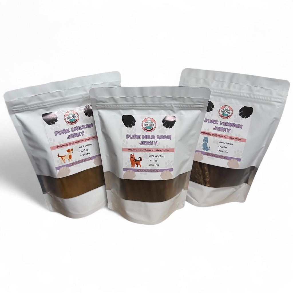 Pure Venison Jerky – Premium High Protein Treat for Dogs & Cats - Pup Chic Boutique
