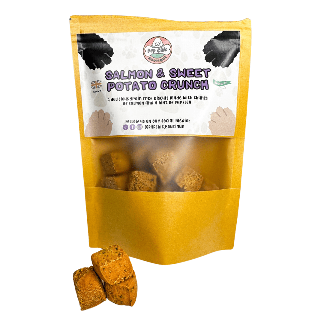 Salmon & Sweet Potato Crunch dog treats - Pup Chic Boutique