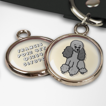 Oodles of Poodles Silver Dog Tag - Pup Chic Boutique