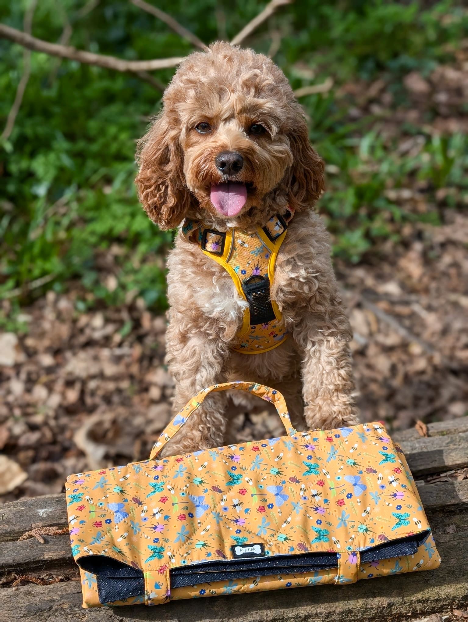 Summer Buzzin' Dog Settle Mat – Lightweight, Waterproof & Travel - Friendly - Pup Chic Boutique