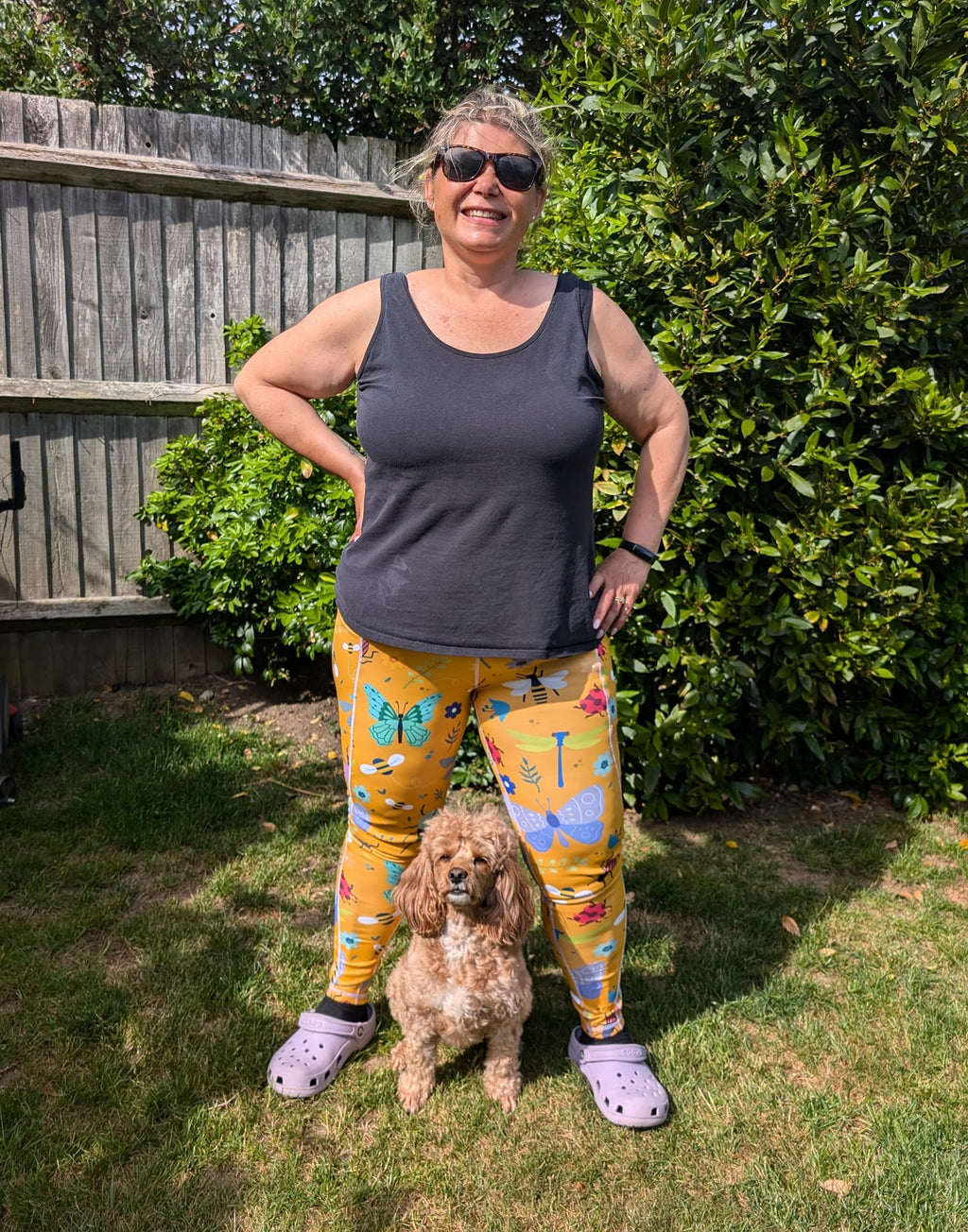 Summer Buzzin' matching leggings - Pup Chic Boutique