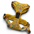 Summer Buzzin' No Pull Tactical Dog Harness – Yellow Insect Print, Adjustable, Step - In (XS - XL) - Pup Chic Boutique