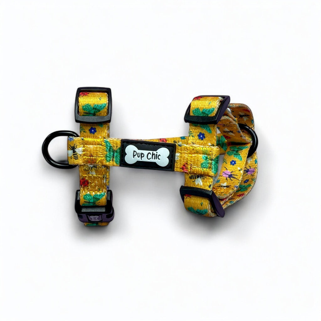Summer Buzzin’ puppy XXXS strap harness - Pup Chic Boutique
