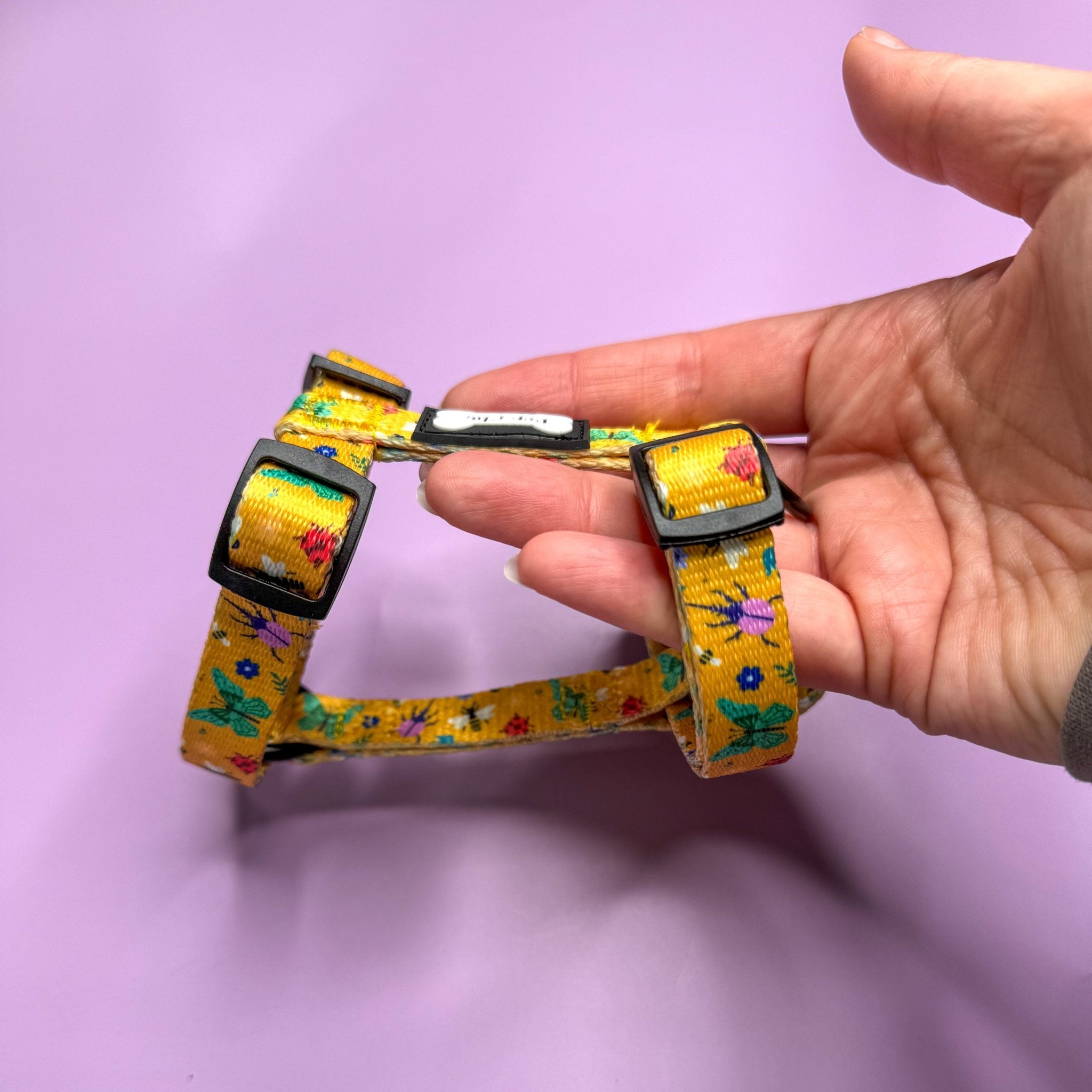 Summer Buzzin’ puppy XXXS strap harness - Pup Chic Boutique