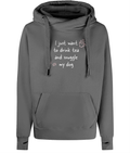 Tea and snuggle Cross Neck Hoodie - Pup Chic Boutique