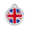 Union Jack Dog ID Tag – Personalised Engraved Tag for Pets - Pup Chic Boutique