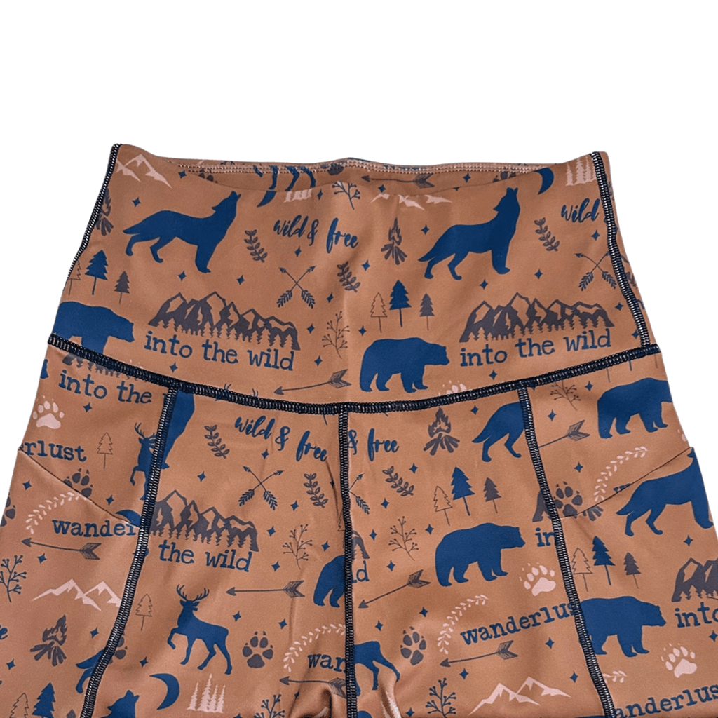 Wanderlust matching leggings - Pup Chic Boutique