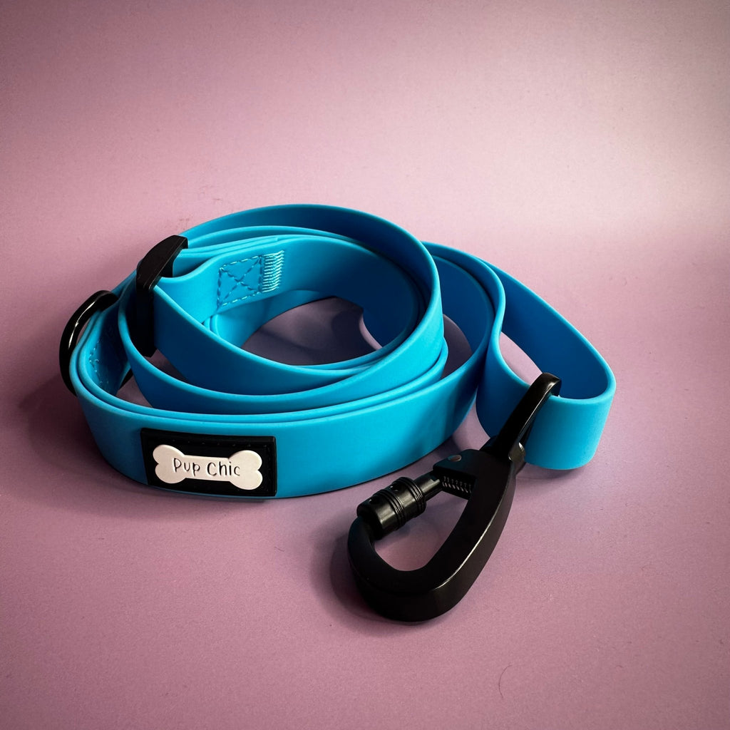 Waterproof 3ft to 5ft adjustable dog leads - PVC biothane dog leash - Pup Chic Boutique