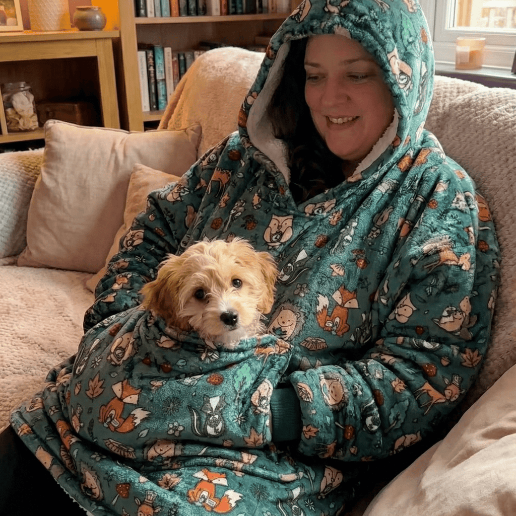 Woodland Wonderland Snuggle Pup Hoodie Wearable Blanket - Pup Chic Boutique