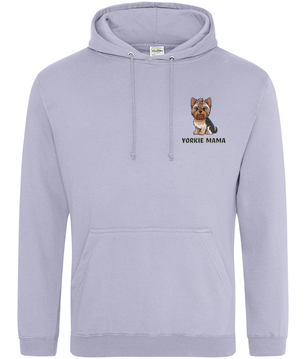 Yorkie Mama Hoodie – Cosy Yorkshire Terrier Dog Mum Hoodie - blue - Pup Chic Boutique