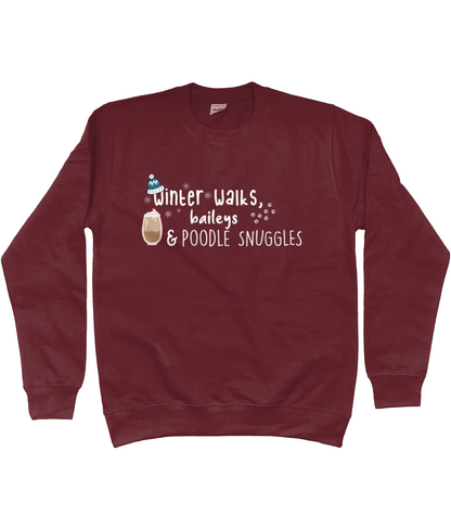 Winter Walks, Baileys and Poodle Snuggles sweater - Pup Chic Boutique