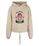 Dog Mother alcohol lover cropped oversized hoodie