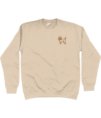 Apricot poodle sweatshirt - Oodles of Poodles - Pup Chic Boutique