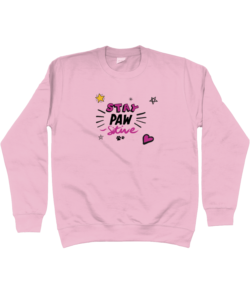 Stay Paw-sitive sweatshirt - Pup Chic Boutique
