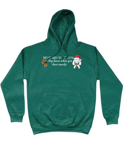They See When You Are Eating Christmas hoodie - Pup Chic Boutique