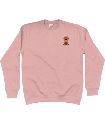 Red poodle sweatshirt - Oodles of Poodles - Pup Chic Boutique