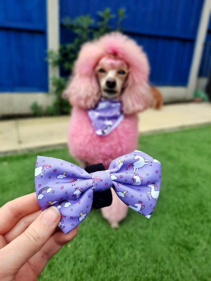 Daydreams and Unicorns Bow Tie - Pup Chic Boutique